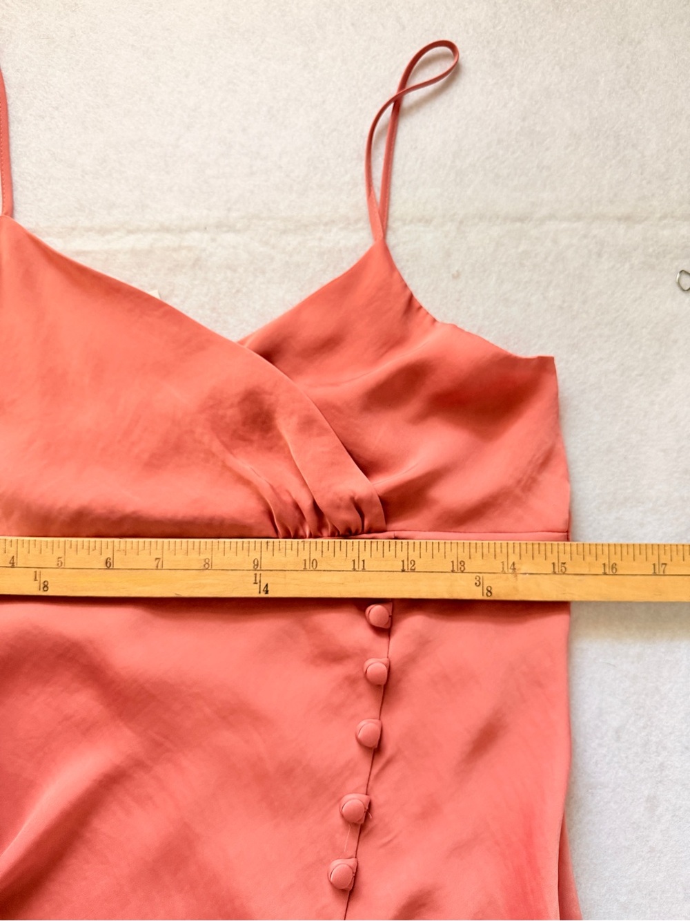 Zara NWT Rose Satin Wrap-Front Maxi Slip Dress Size Medium - Picture 11 of 14